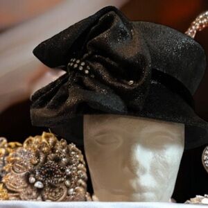 Mr HI’s Classic Wool Hat Black Made USA Bling